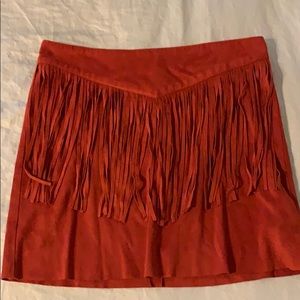 Cute fringe skirt from forever 21!